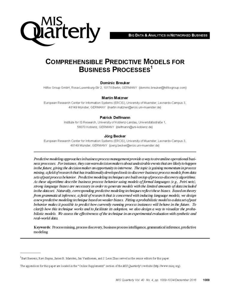 The Nomination VHB-Best-Paper-Award