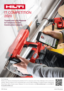 Towards entry "Hilti IT Competition 2020"