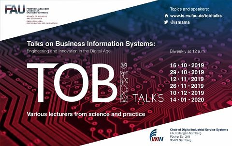 Towards entry "Talks on Business Information Systems (TOBI Talks) is around the corner!"