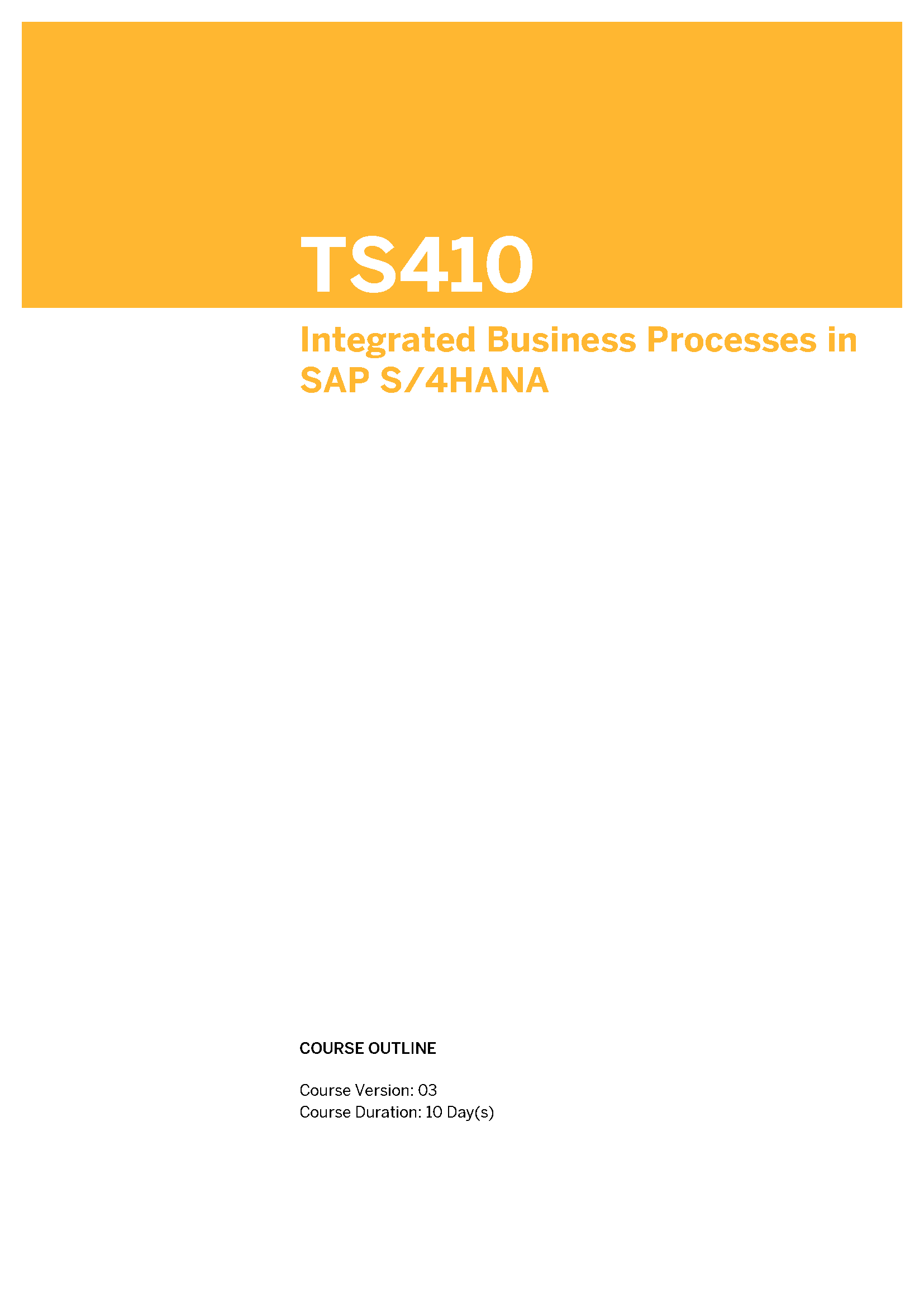 sap enterprise resource planning software ts410 s/4hana certified