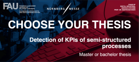 Towards entry "Apply for Bachelor/Master thesis with Dr. Johannes Christian Tenschert: Detection of KPIs of semi-structured processes"